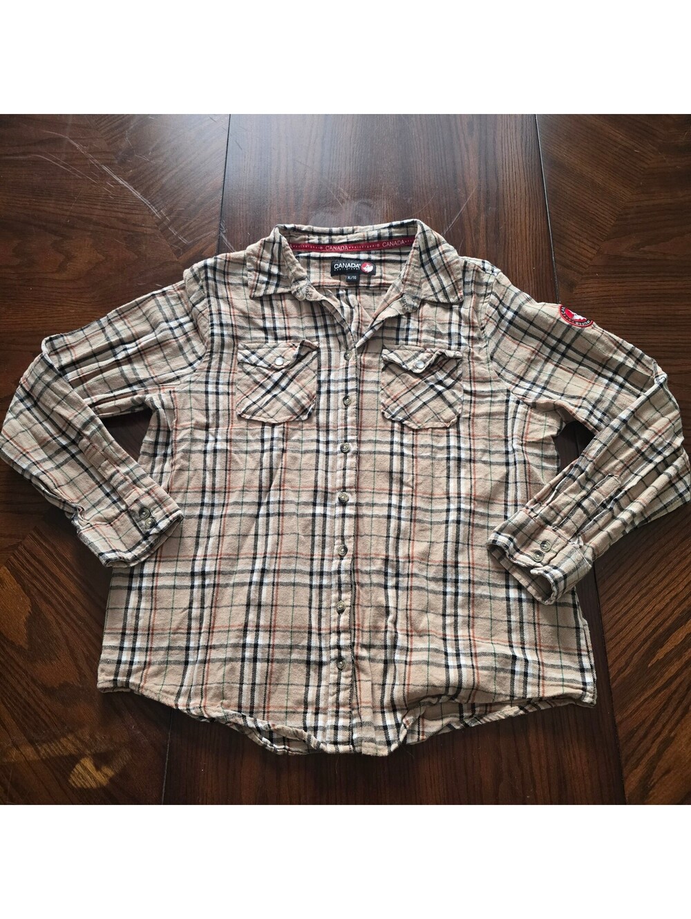 Canada Weather Gear Plaid Button Up Shirt
